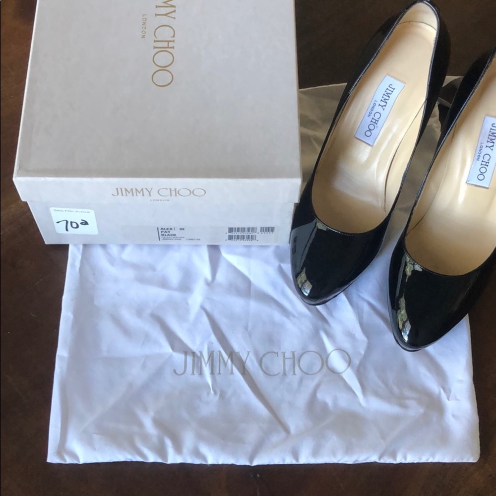 Jimmy Choo Black Patent Heels
